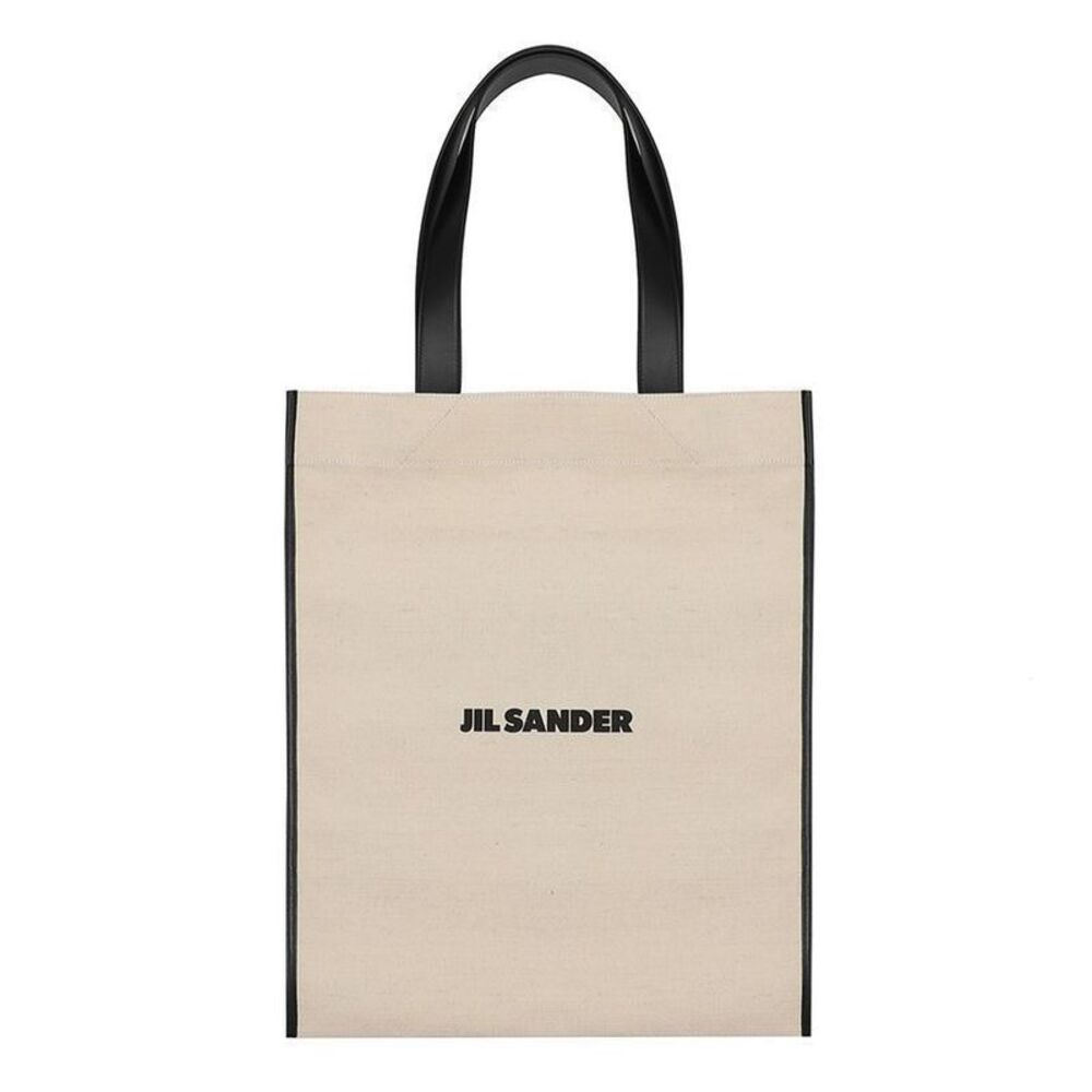 Embroidered Logo Canvas Tote Bag